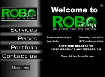 ROBO Design v1 - first page - Flash version
