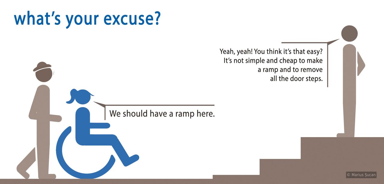 Excuses for denying accessibiity improvements