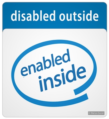 Disabled outside, enabled inside!