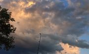 Evening storm clouds