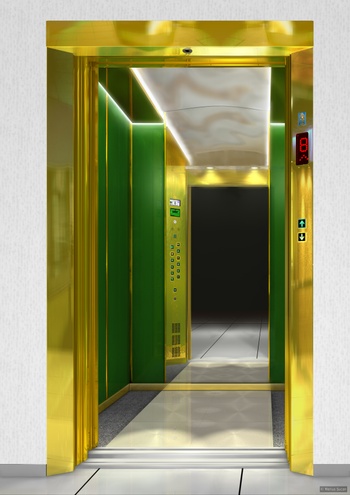 IFMA elevator: Lux Green Crystal