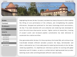 Sava Brancovici School - site interface