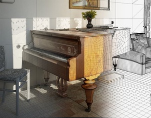 Making of the piano room