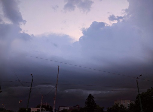 Ominous storm clouds