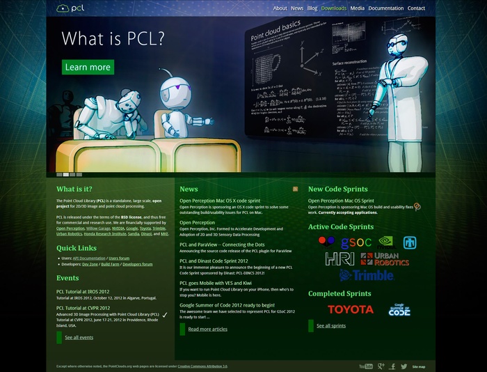 Point Cloud Library - web site
