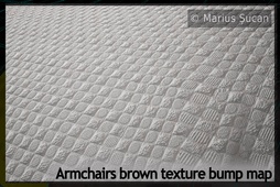 Armchairs brown texture: the bump map