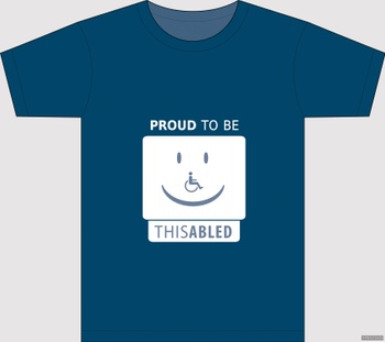 Proud to be disabled - t-shirt