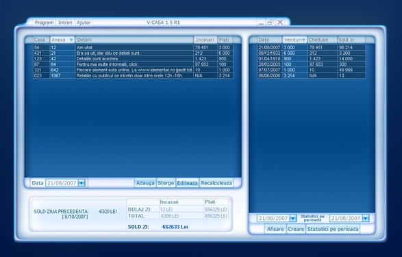 V-Casa - software interface